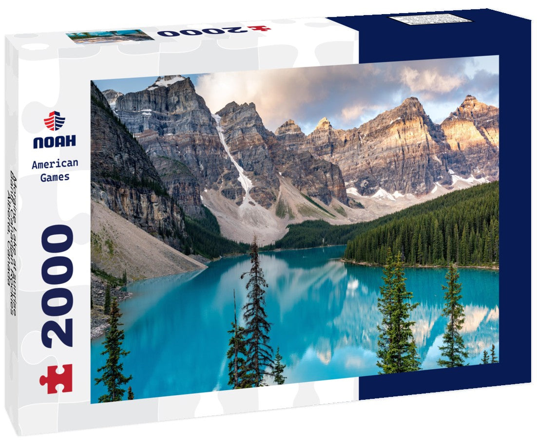 Moraine Lake at sunrise, Banff. Canadian Rockies, Alberta, Canada 2000pc Puzzle