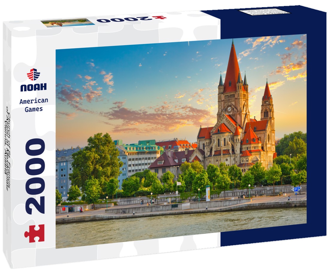 Church of St. Francis of Assisi at Mexikoplatz, Vienna, Austria 2000pc Puzzle