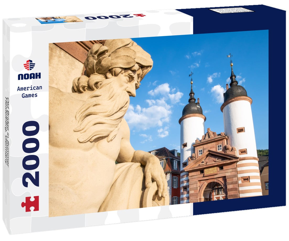 Old Bridge in Summer, Heidelberg, Germany 2000pc Puzzle