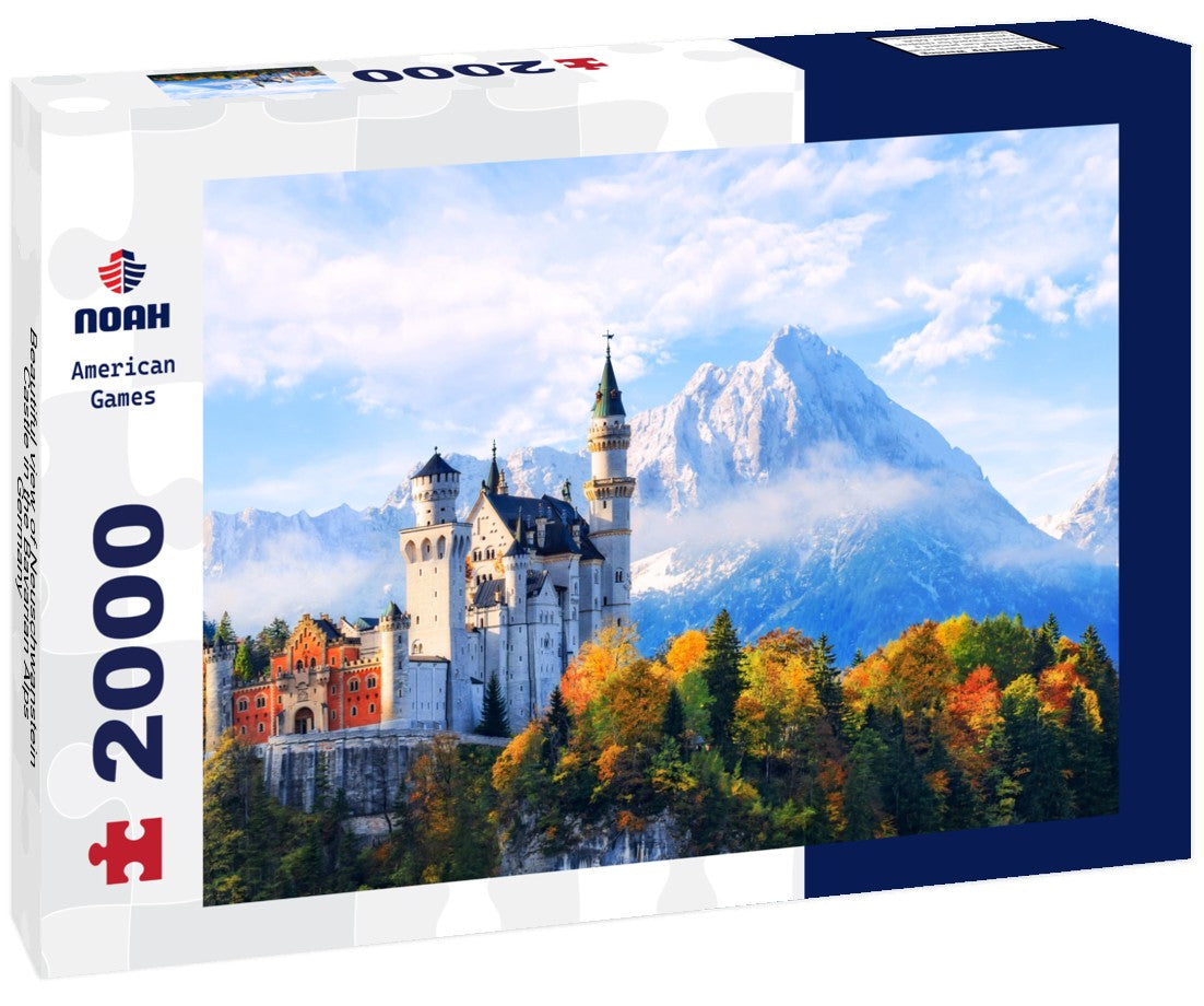 Beautiful view of Neuschwanstein Castle in the Bavarian Alps, Germany 2000pc Puzzle