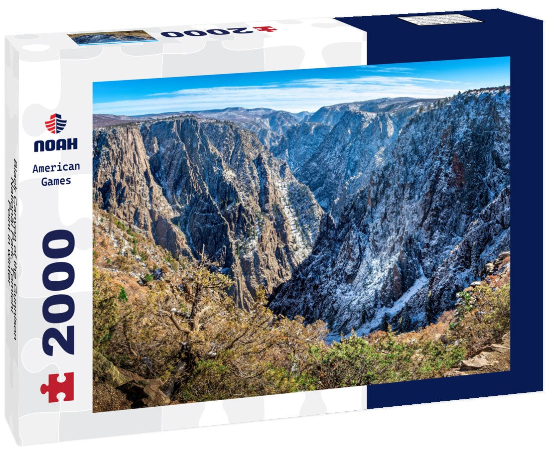 Black Canyon of the Gunnison National Park, Tomichi Point in winter 2000pc Puzzle