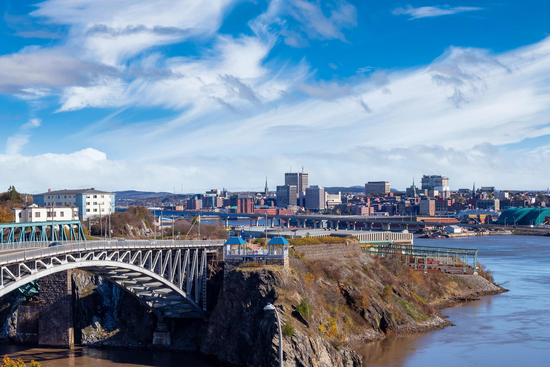 Saint John, New Brunswick, Canada. the Reversing Falls Bridge during a sunny day. Blue Sky Art Render 2000pc Puzzle