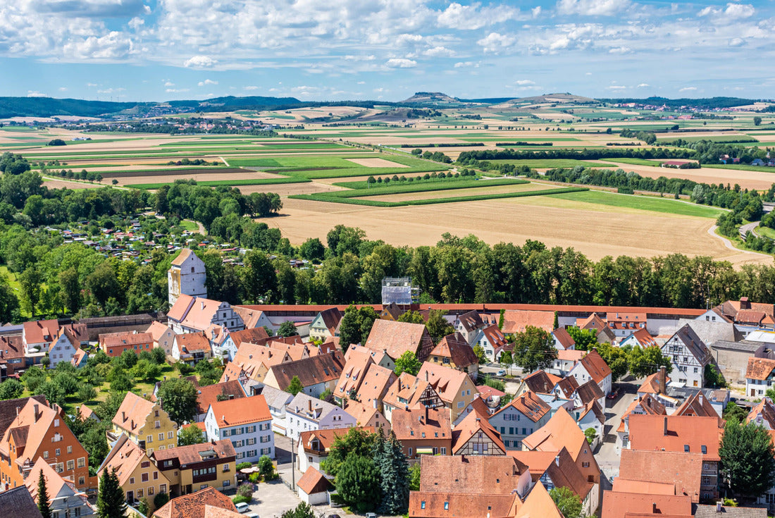 Aerial view of the town center of Nördlingen, Bavaria, Germany 2000pc Puzzle