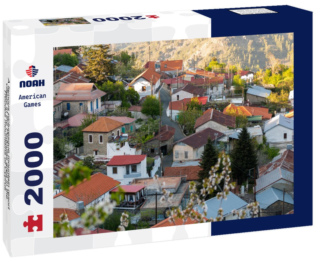 A famous picturesque mountain resort village in the Pedoulas area in the Troodos mountains of Cyprus 2000pc Puzzle