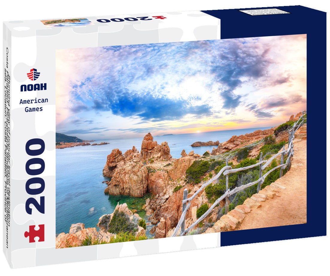 Stunning view of popular travel destination Costa Paradiso. Picturesque landcape of Mediterranean sea. Location: Costa Paradiso, Province of Sassari, Sardinia, Italy 2000pc Puzzle