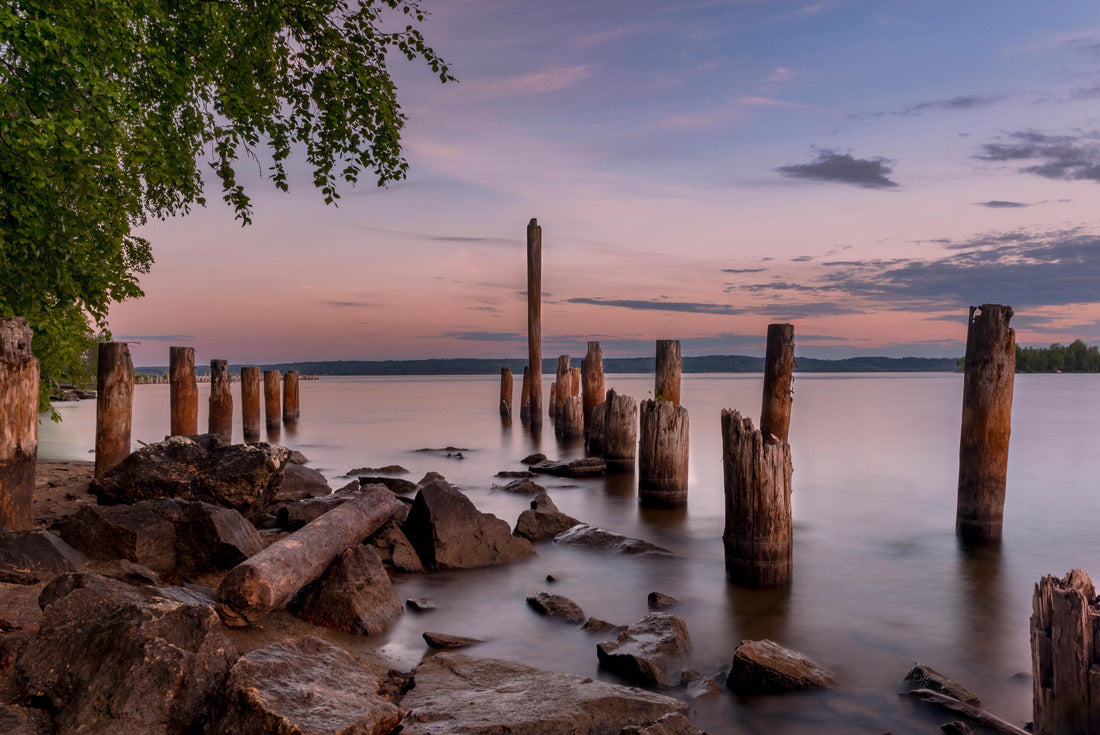 the old pier in Timra Nature Reserve, Sweden 2000pc Puzzle