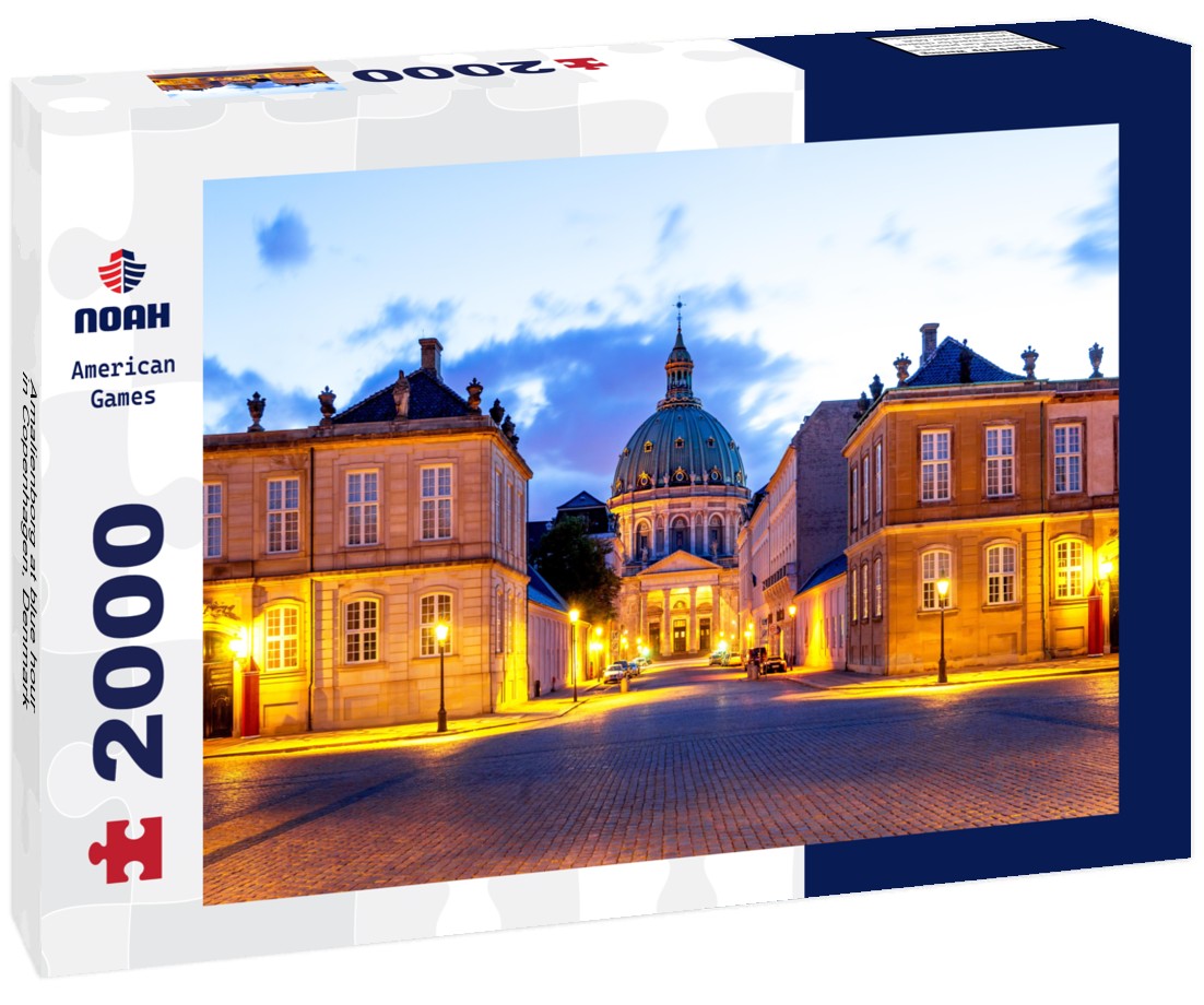 Amalienborg at blue hour in Copenhagen, Denmark 2000pc Puzzle