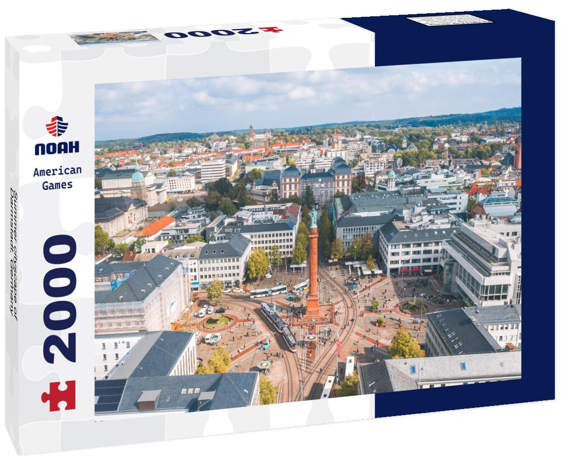 Summer cityscape of Darmstadt, Germany 2000pc Puzzle