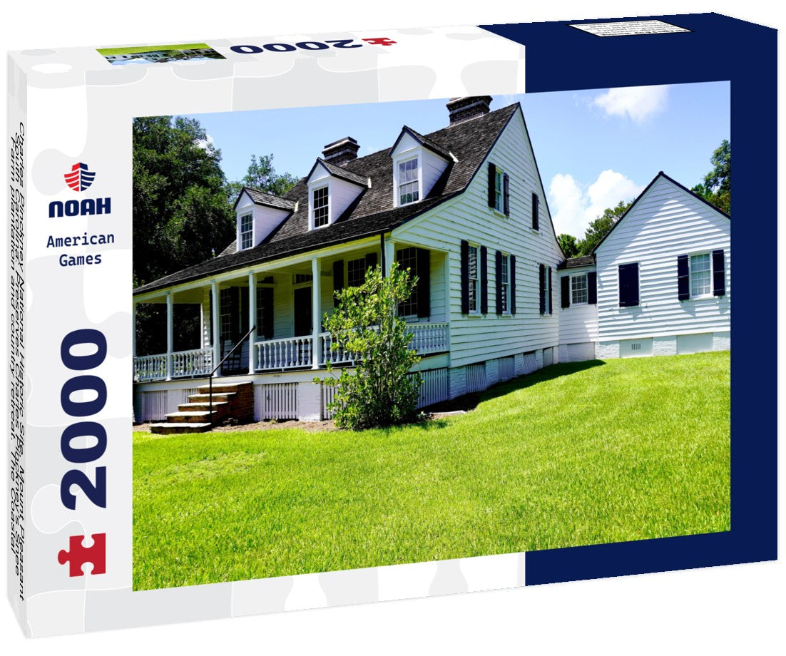 Charles Pinckney National Historic Site, Mount Pleasant, South Carolina: Preserves Charles Pinckney's Snee Farm plantation and country retreat. The Coastal Cottage with full-width front porch 2000pc Puzzle
