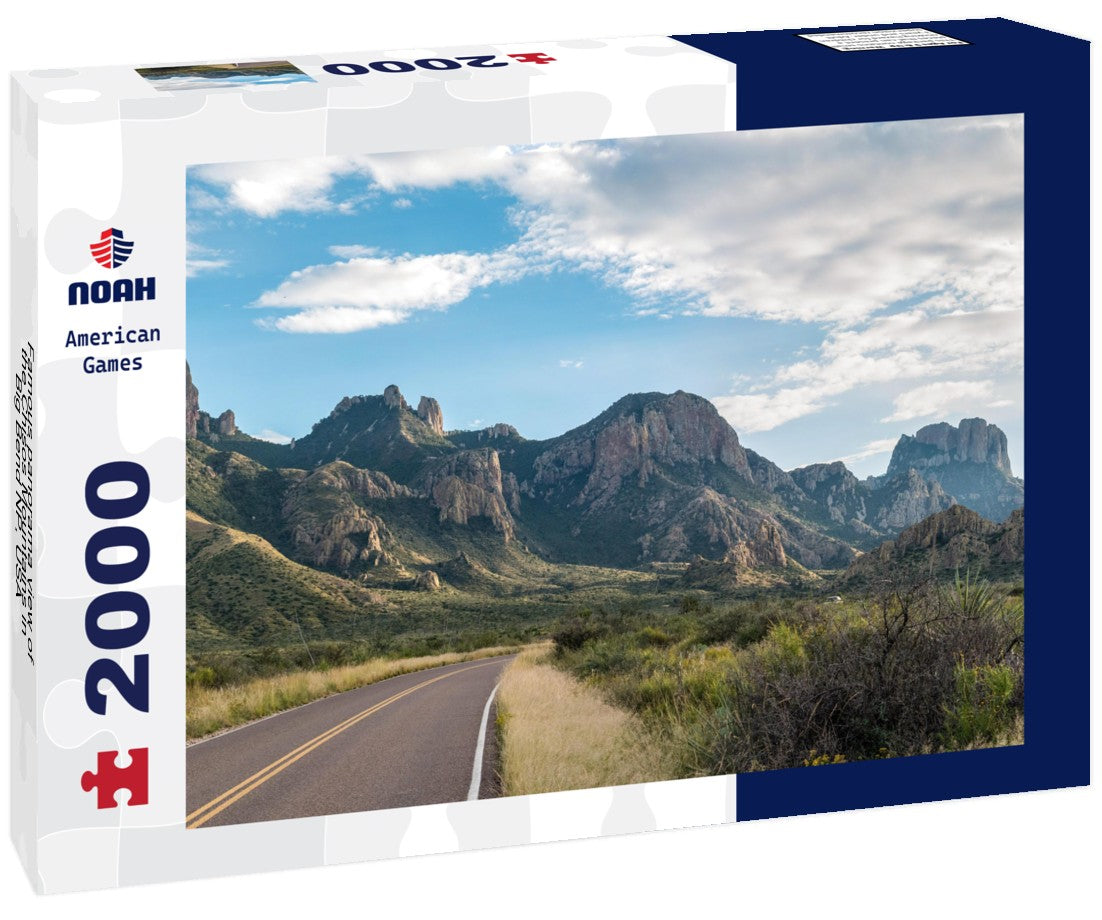 Famous view of the Chisos Mountains in Big Bend NP, USA 2000pc Puzzle