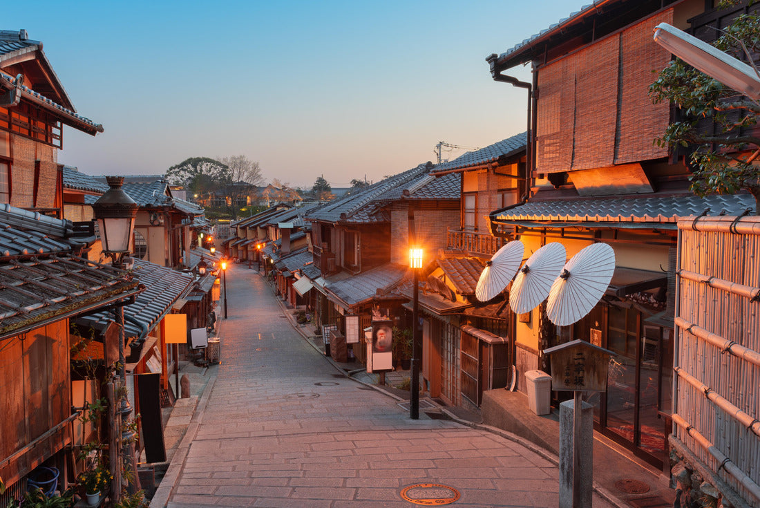 Kyoto, Japan old town streets at twilight in Highashiyama district 2000pc Puzzle