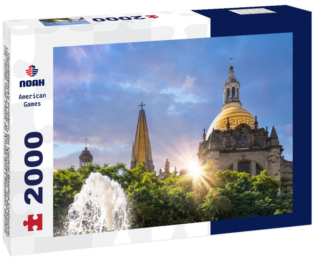 Guadalajara's emblem, the Central Basilica Cathedral, Cathedral of Our Lady of the Assumption, in the historic city center near Plaza de Armas and Liberation Square 2000pc Puzzle