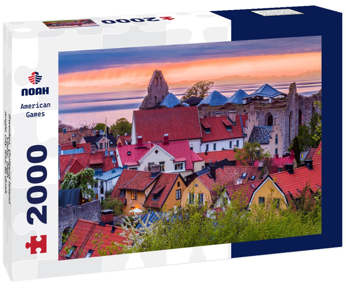 Sweden, Gotland Island, Visby, high-angle city tour at dusk 2000pc Puzzle