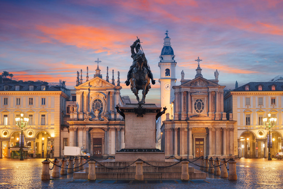 Turin, Italy at the Piazza San Carlo during twilight 2000pc Puzzle
