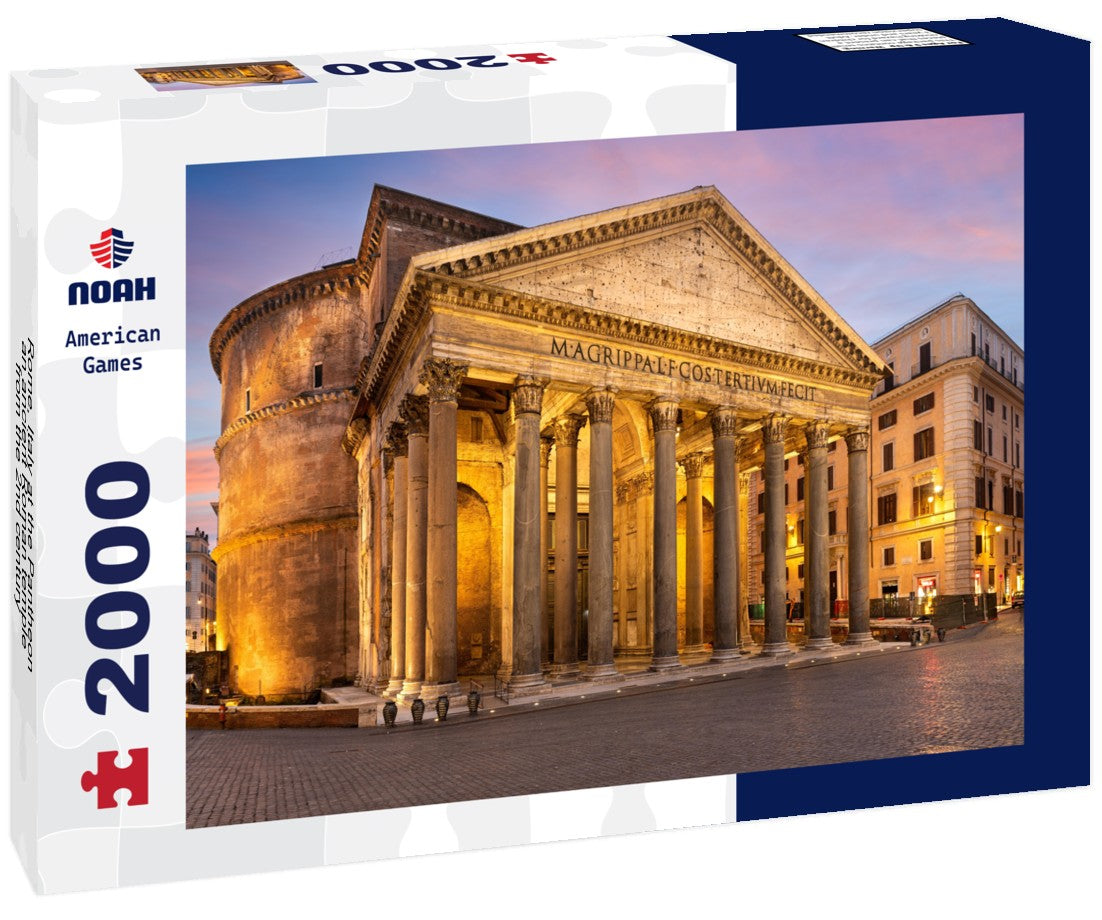 Rome, Italy at the Pantheon, an ancient Roman temple from the 2nd century 2000pc Puzzle