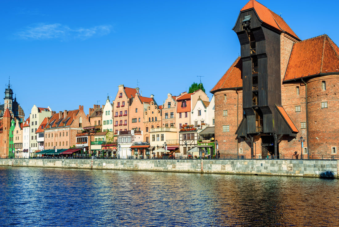 The Zuraw Crane and the Gothic facades of the historic district of Gdansk, Poland 2000pc Puzzle