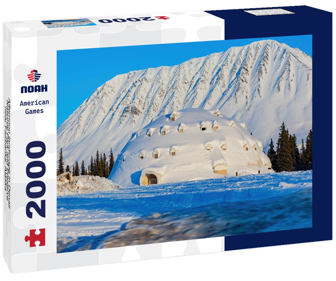 Afternoon landscape in Denali National Park and Preserve near Fairbanks, Alaska 2000pc Puzzle