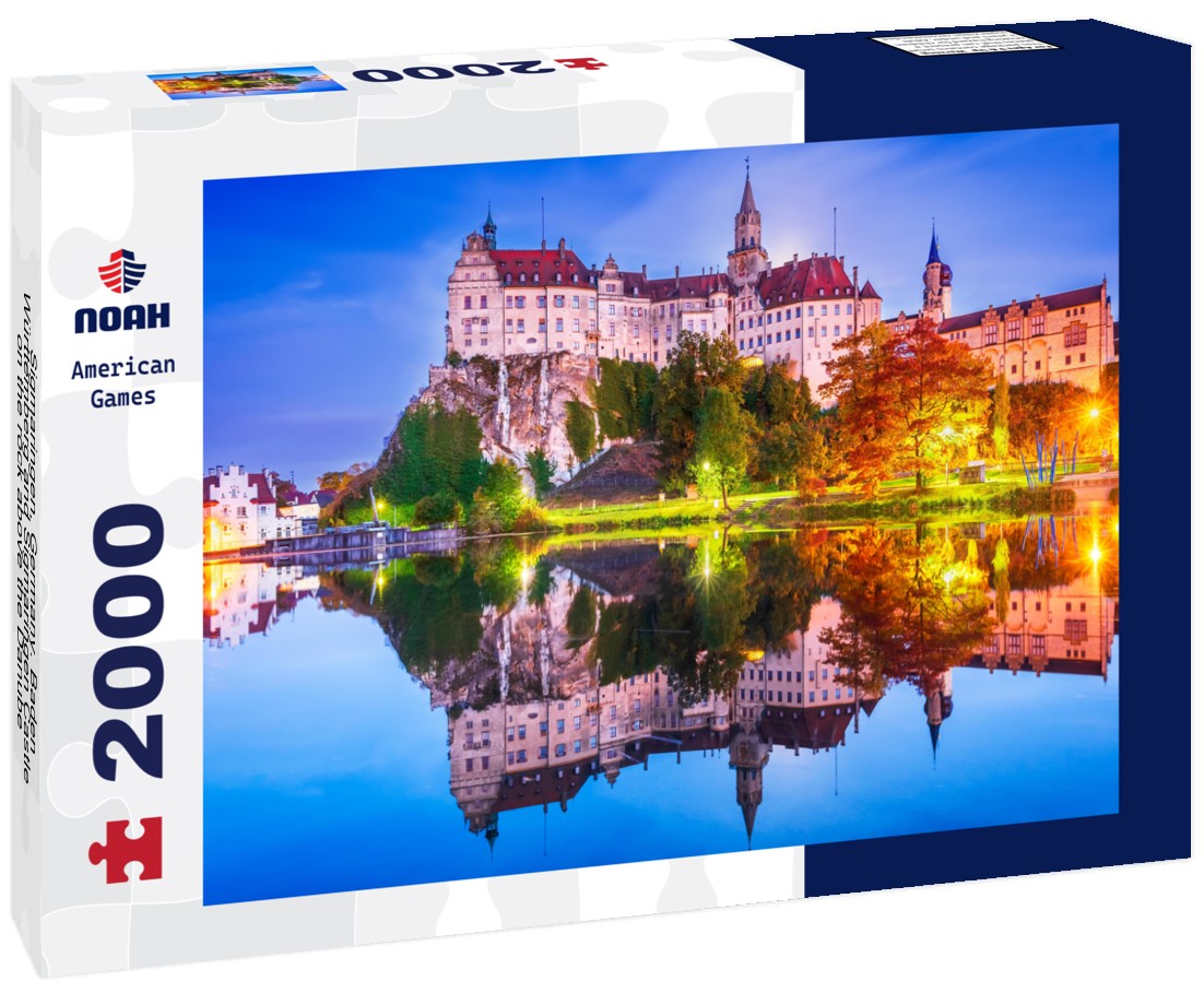 Sigmaringen, Germany. Baden-Württemberg and Sigmaringen Castle on the rock above the Danube 2000pc Puzzle