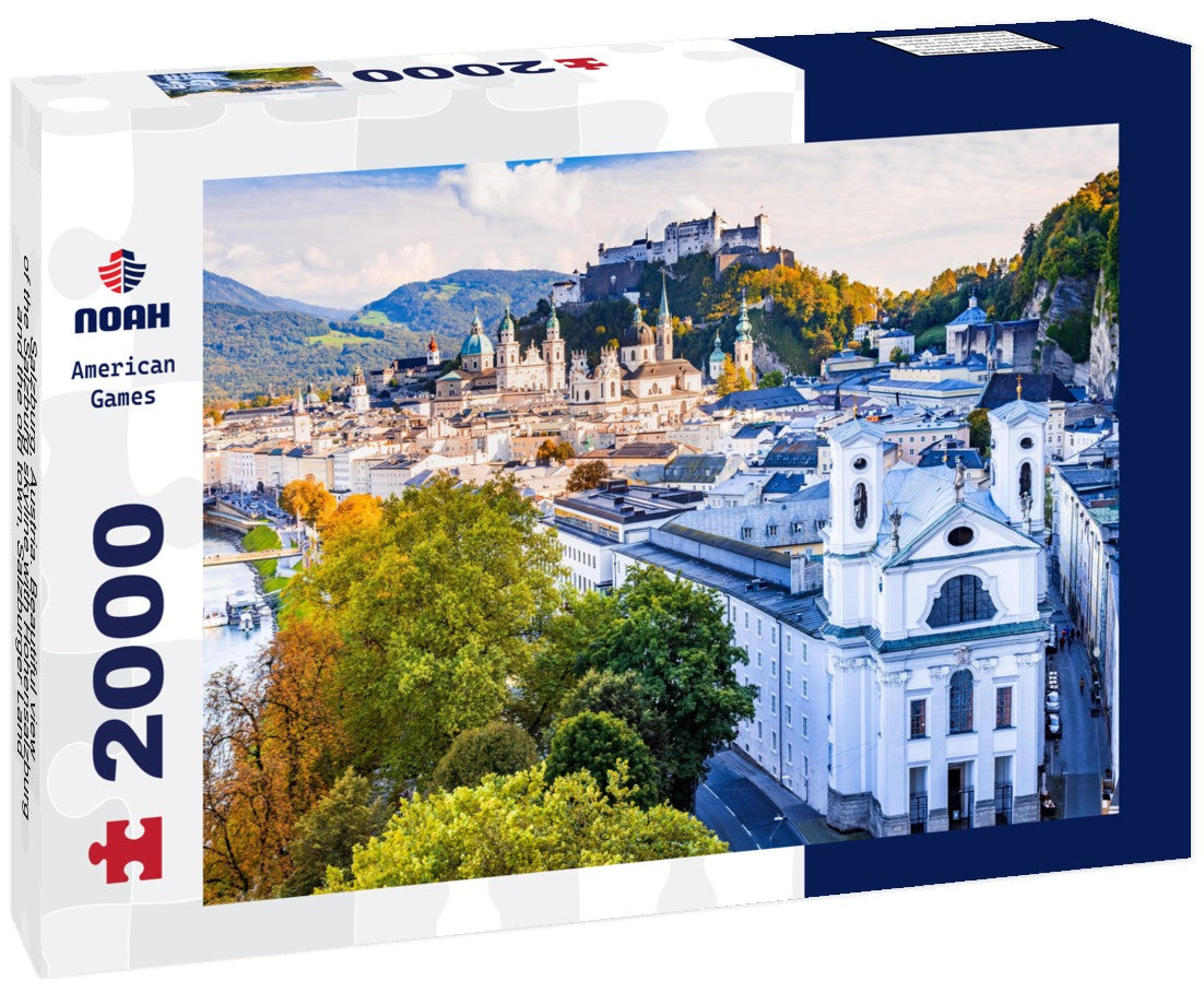 Salzburg, Austria. Beautiful view of the Salzburg skyline with Hohensalzburg and the old town, Salzburger Land, Austria 2000pc Puzzle
