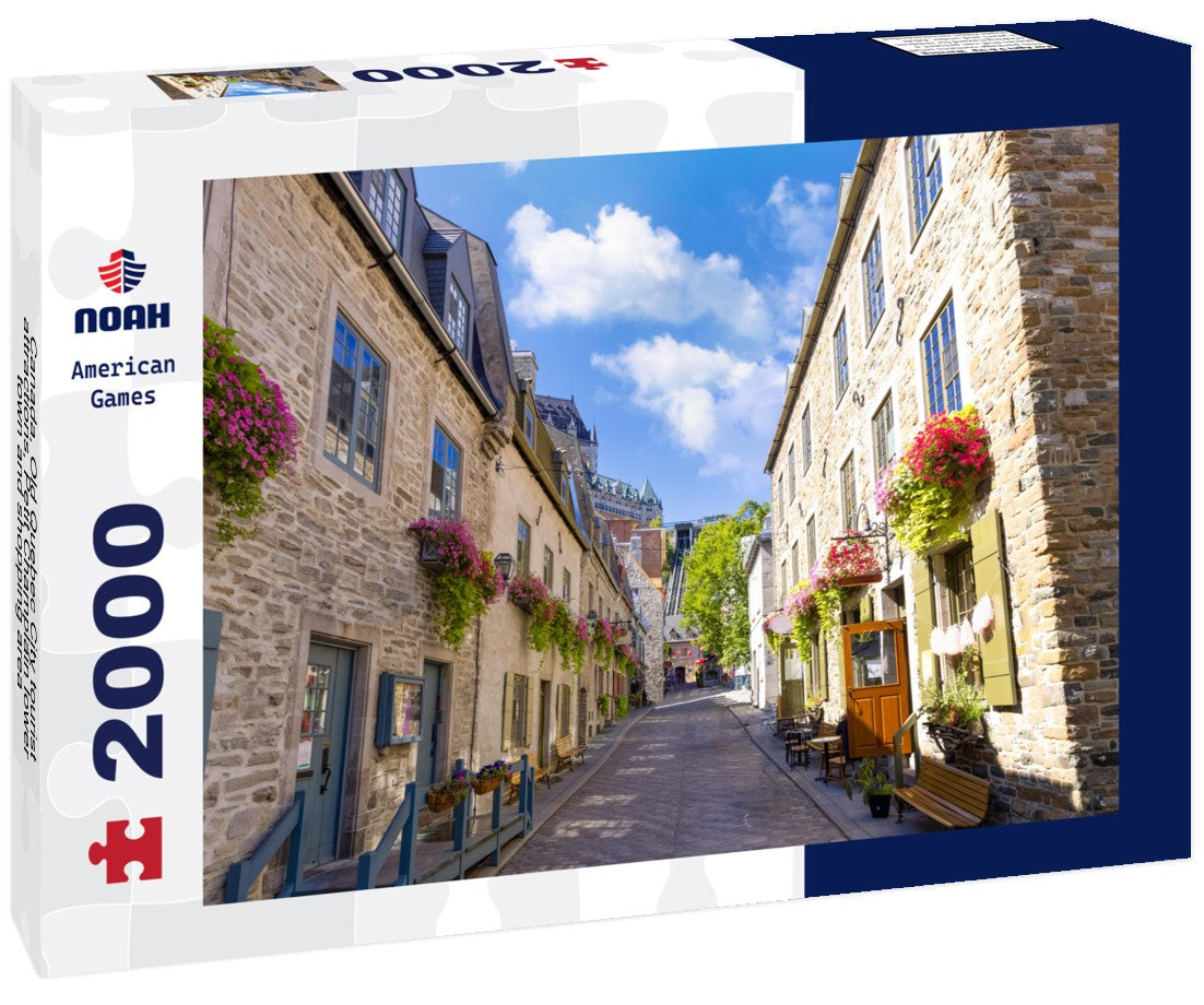 Canada, Old Quebec City tourist attractions, Petit Champlain lower town and shopping area 2000pc Puzzle