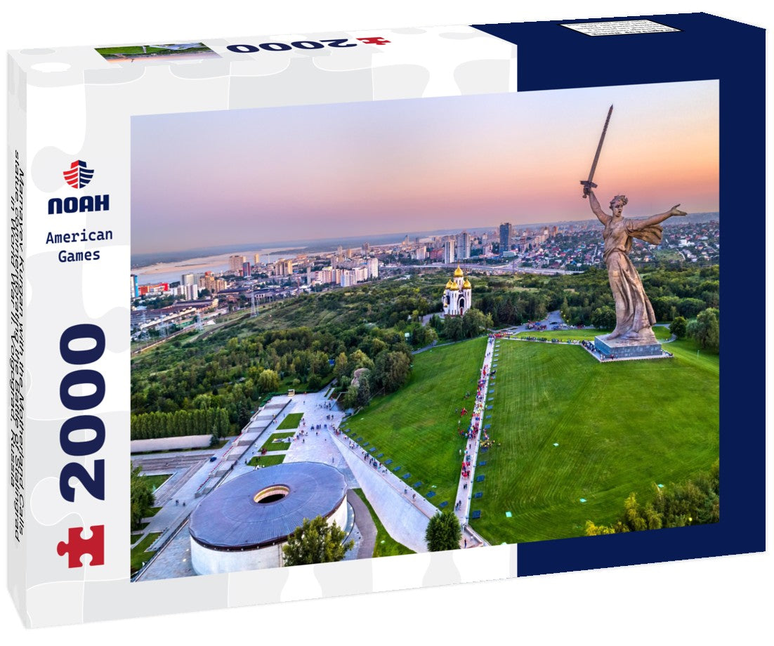 Mamayev Kurgan with the Motherland Calls statue commemorating the Battle of Stalingrad in World War II. Volgograd, Russia 2000pc Puzzle