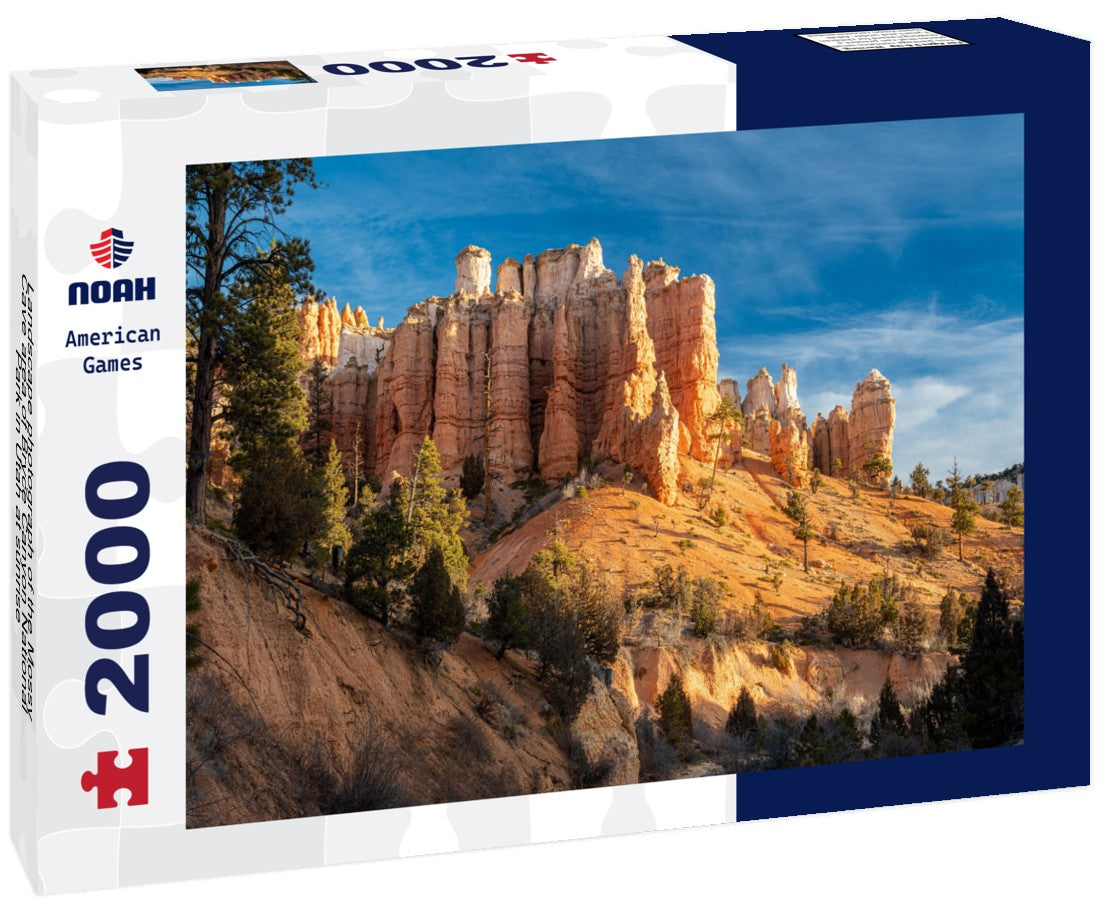 Landscape photograph of the Mossy Cave area of Bryce Canyon National Park in Utah at sunrise 2000pc Puzzle