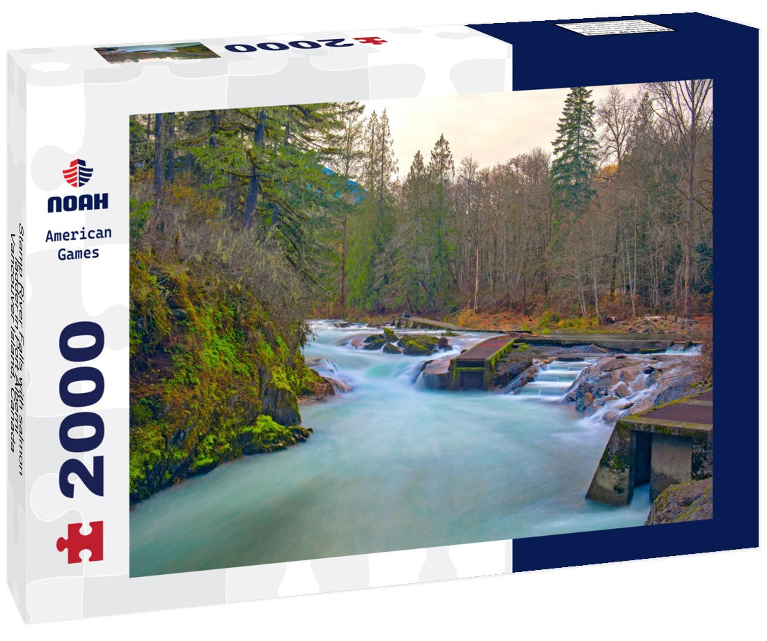 Stamp River Falls with salmon ladder in Port Alberni, Vancouver Island, Canada 2000pc Puzzle