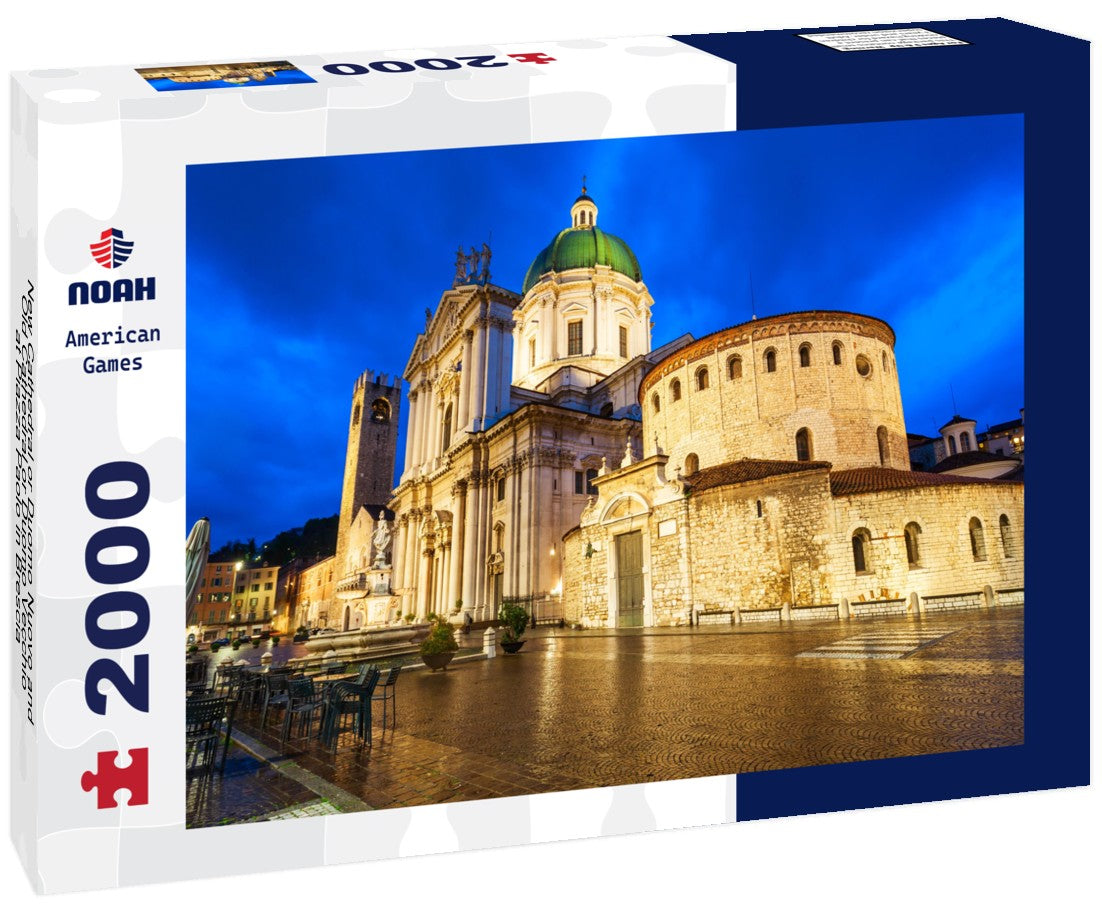 New Cathedral or Duomo Nuovo and Old Cathedral or Duomo Vecchio at Piazza Paolo in Brescia, a city in northern Italy 2000pc Puzzle
