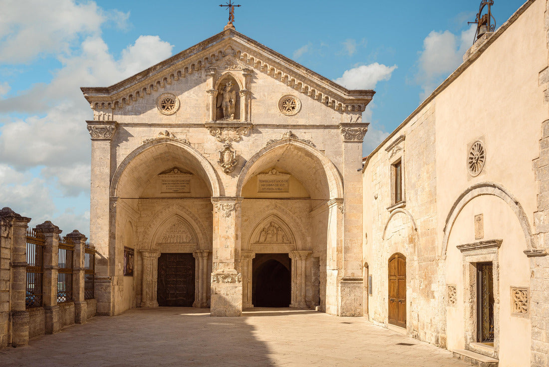 Noah Jigsaw Puzzle Sanctuary of San Michele Arcangelo (St. Michael the Archangel), Monte Sant'Angelo, Foggia, Italy. UNESCO World Heritage 2000 pieces