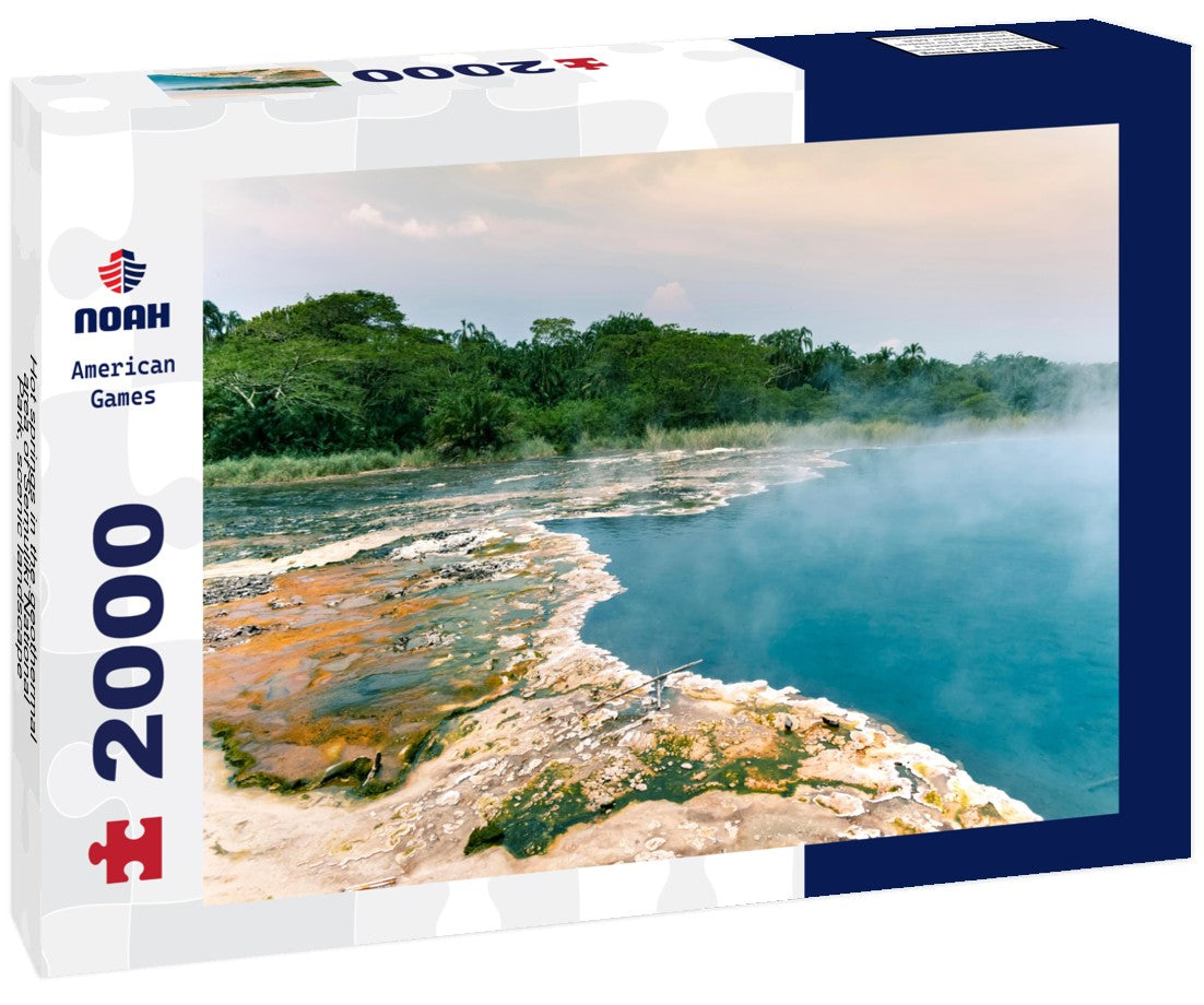 Hot springs in the geothermal area of Semuliki National Park, scenic landscape in Uganda 2000pc Puzzle