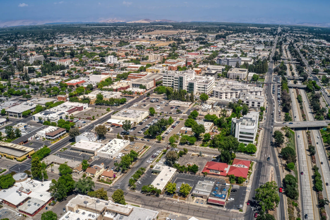 Aerial View of Downtown Visalia, California in Spring 2000pc Puzzle