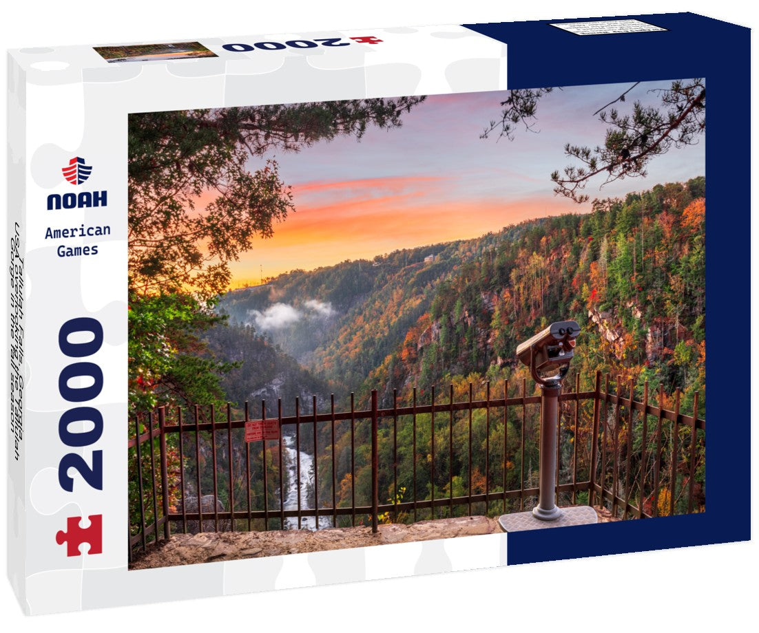 Tallulah Falls, Georgia, USA overlooking the Tallulah Gorge in the fall season 2000pc Puzzle