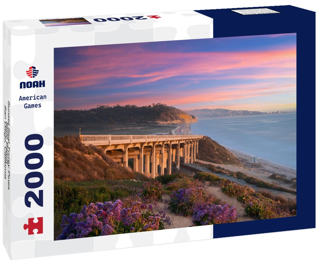 Sunset Seat Torrey Pines State Beach - San Diego, California 2000pc Puzzle