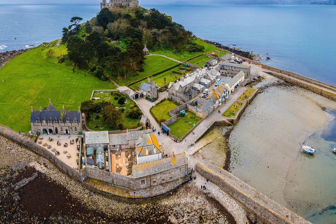 St. Michael's Mount, a historic castle, garden and island community in Marazion in Cornwall 2000pc Puzzle
