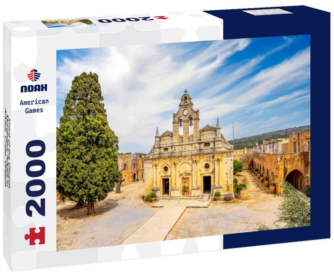Front of the Church, Monastery Arkadi in Arkadi, Crete, Greece 2000pc Puzzle