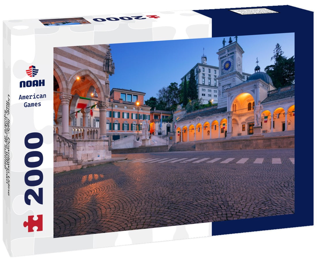 Udine, Italy. Downtown Udine, Italy cityscape with town square at sunrise 2000pc Puzzle