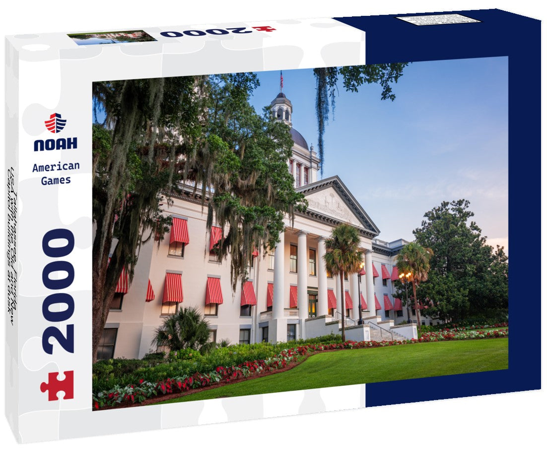 Tallahassee, Florida, USA with the Old and New Capitol buildings at dusk 2000pc Puzzle