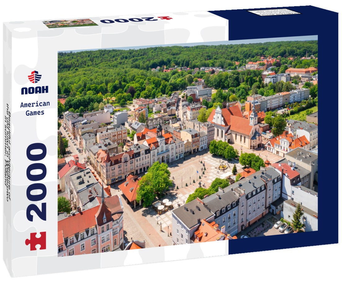 Beautiful architecture of the old town in Wejherowo in summer, Poland 2000pc Puzzle