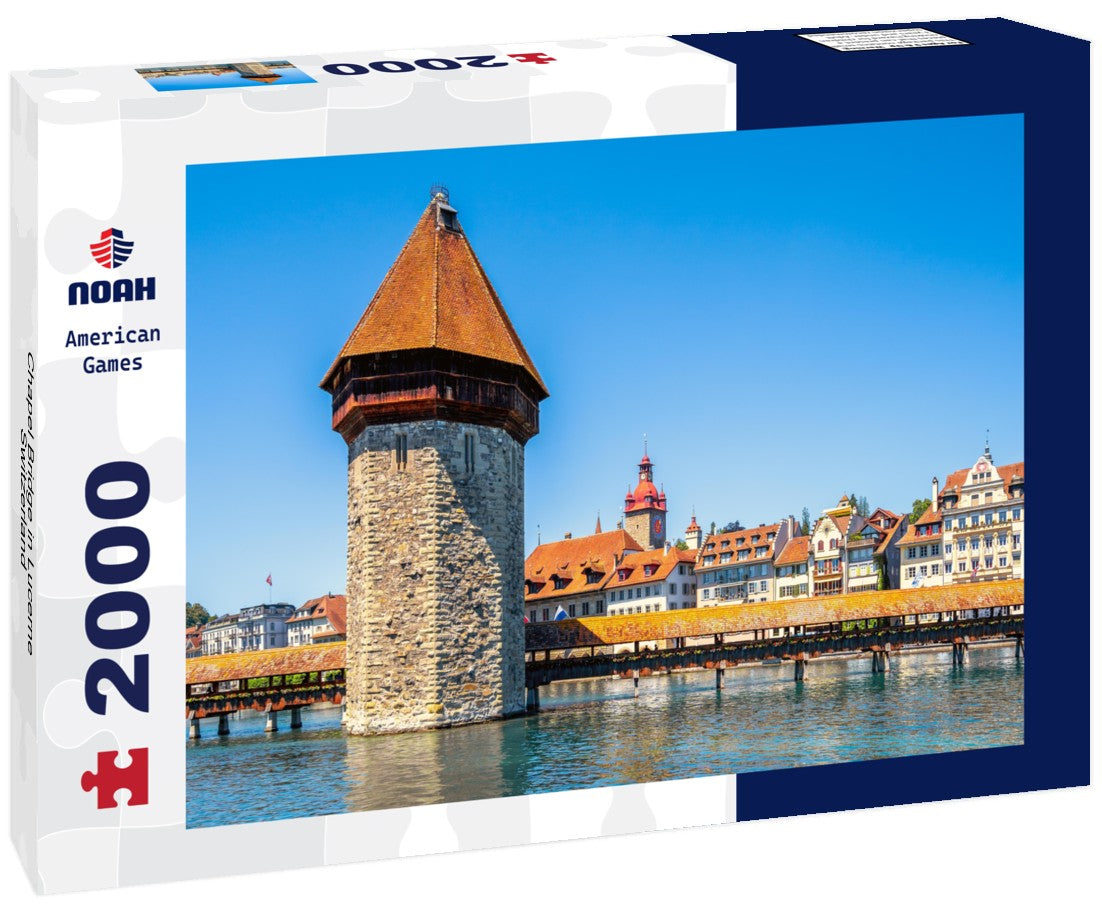 Chapel Bridge in Lucerne, Switzerland 2000pc Puzzle