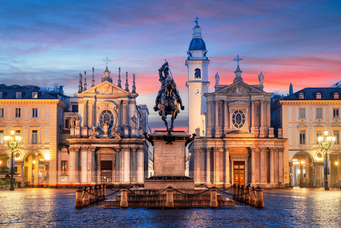 Turin, Italy at the Piazza San Carlo during dusk 2000pc Puzzle