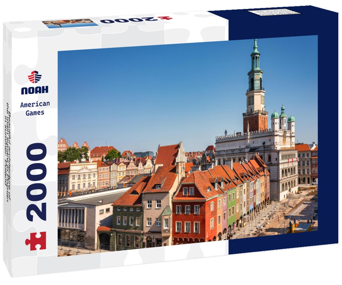 Beautiful architecture of the main square in Poznan in summer. Poland 2000pc Puzzle