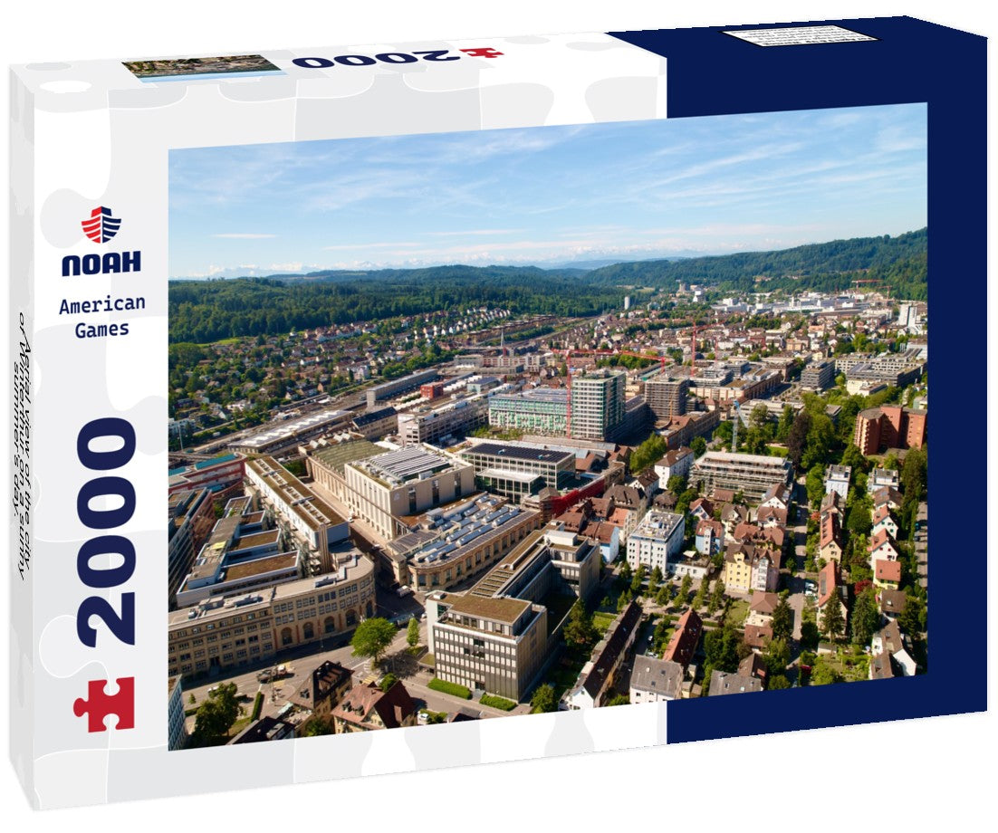 Aerial view of the city of Winterthur on a sunny summer's day. 2000pc Puzzle