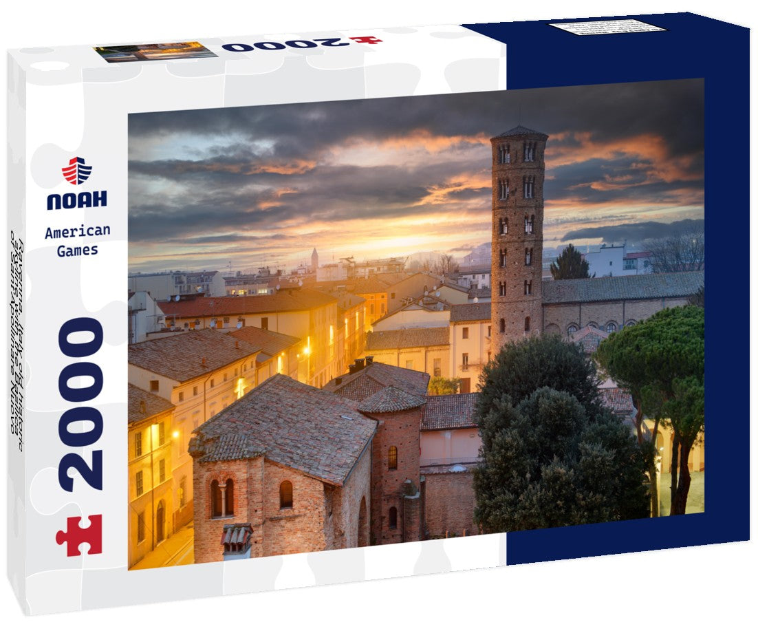Ravenna, Italy old historic skyline with the Basilica of Sant'Apollinare Nuovo bell tower 2000pc Puzzle