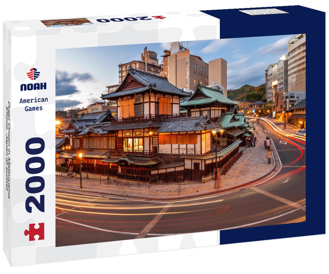 Dogo Onsen in Matsuyama, Ehime, Japan at sunset 2000pc Puzzle