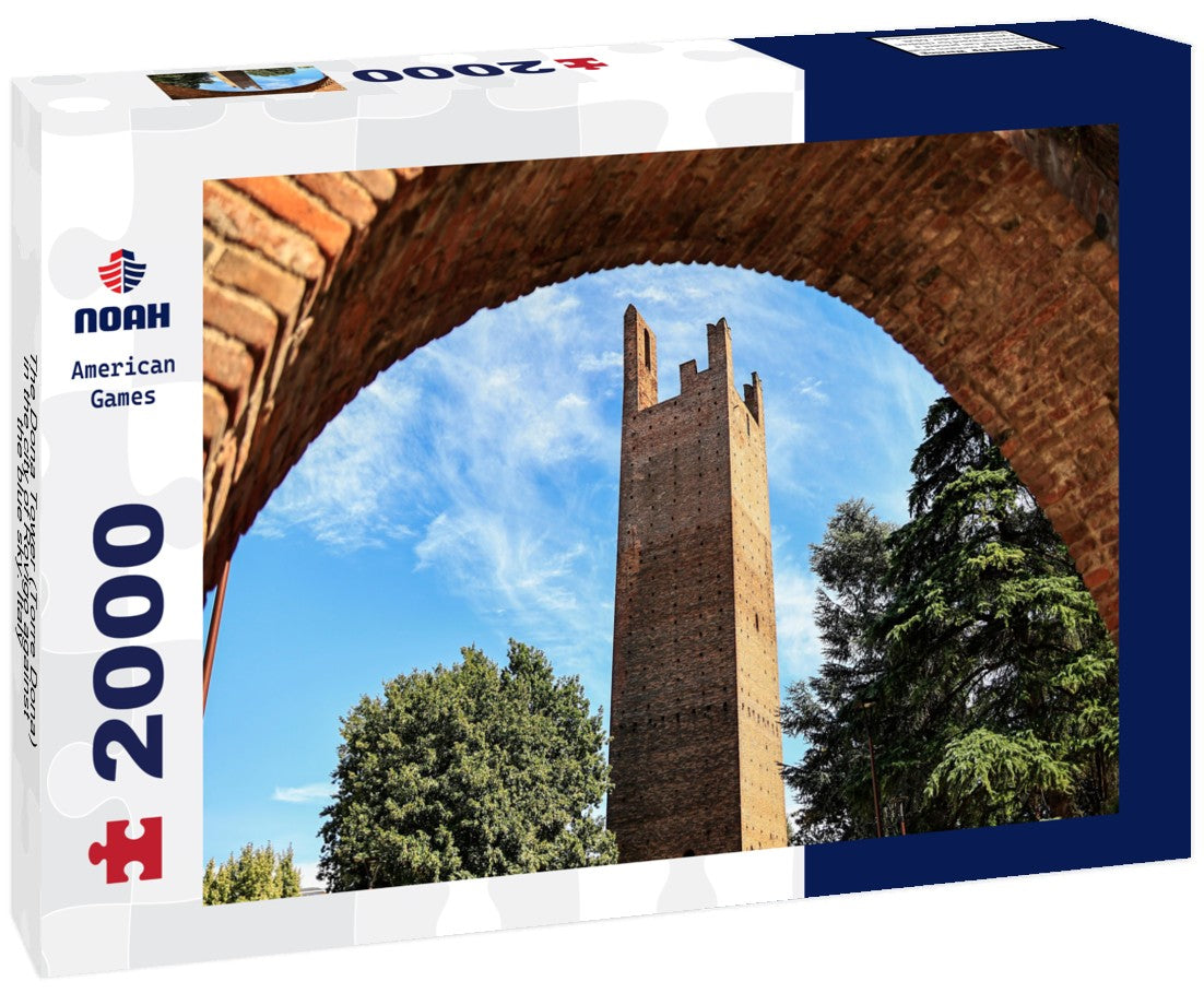 The Dona Tower (Torre Dona) in the city of Rovigo against the blue sky. Italy 2000pc Puzzle