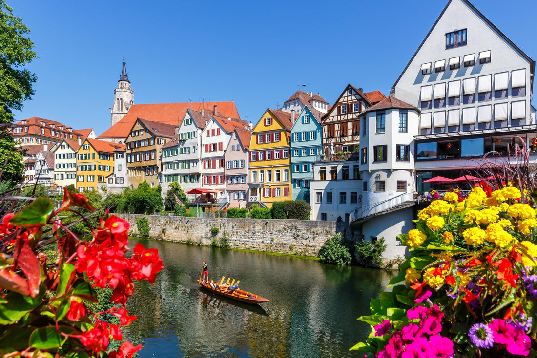 Tuebingen city on the Neckar river with stormy punting trip to Germany 2000pc Puzzle