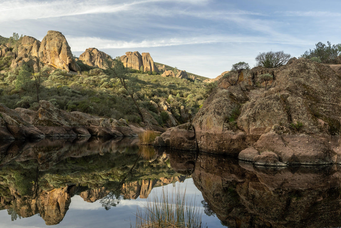 Noah Jigsaw Puzzle Mirror Like Water of Bear Gulch Reservoir Panorama in Pinnacles National Park 2000 pieces