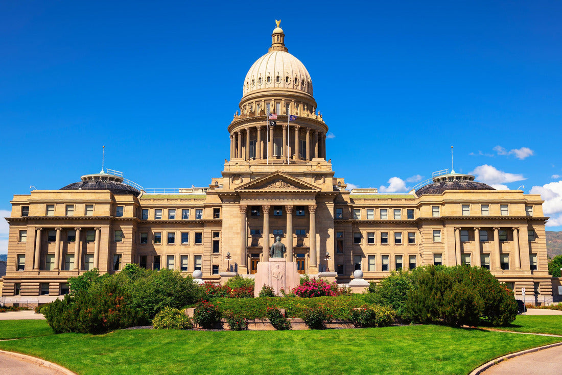 Idaho State Capitol in Boise, ID. The building was listed on the National Register of Historic Places in 1976 in the Boise Capitol District 2000pc Puzzle
