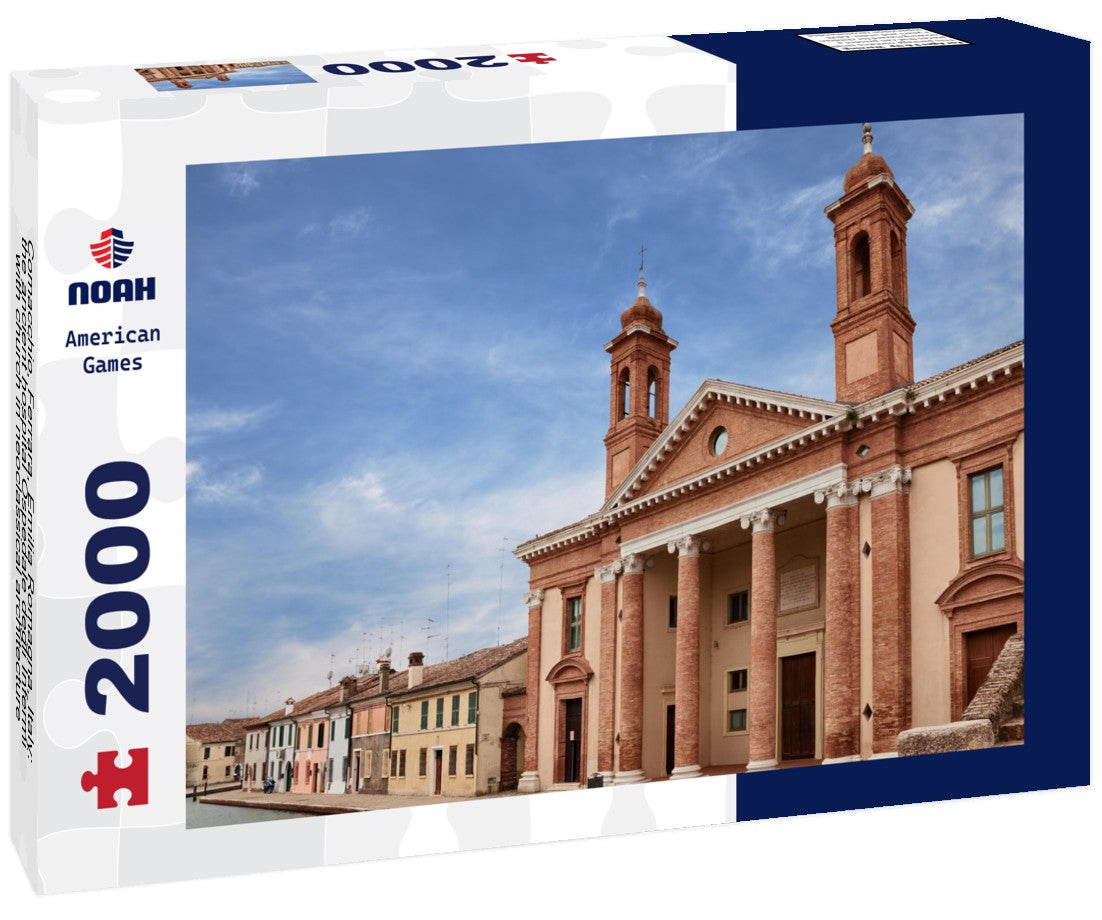 Comacchio, Ferrara, Emilia Romagna, Italy: the ancient hospital Ospedale degli Infermi with church in neoclassical architecture 2000pc Puzzle
