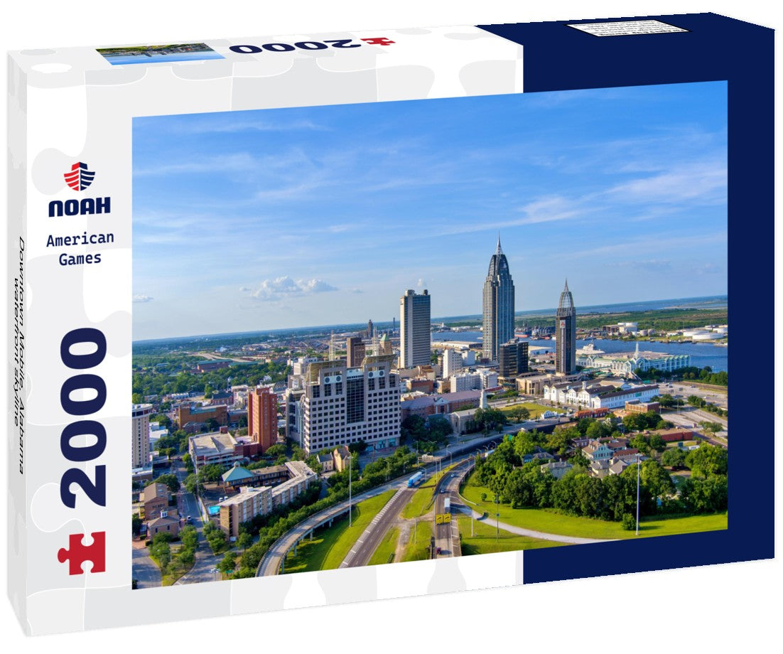 Downtown Mobile, Alabama waterfront skyline 2000pc Puzzle